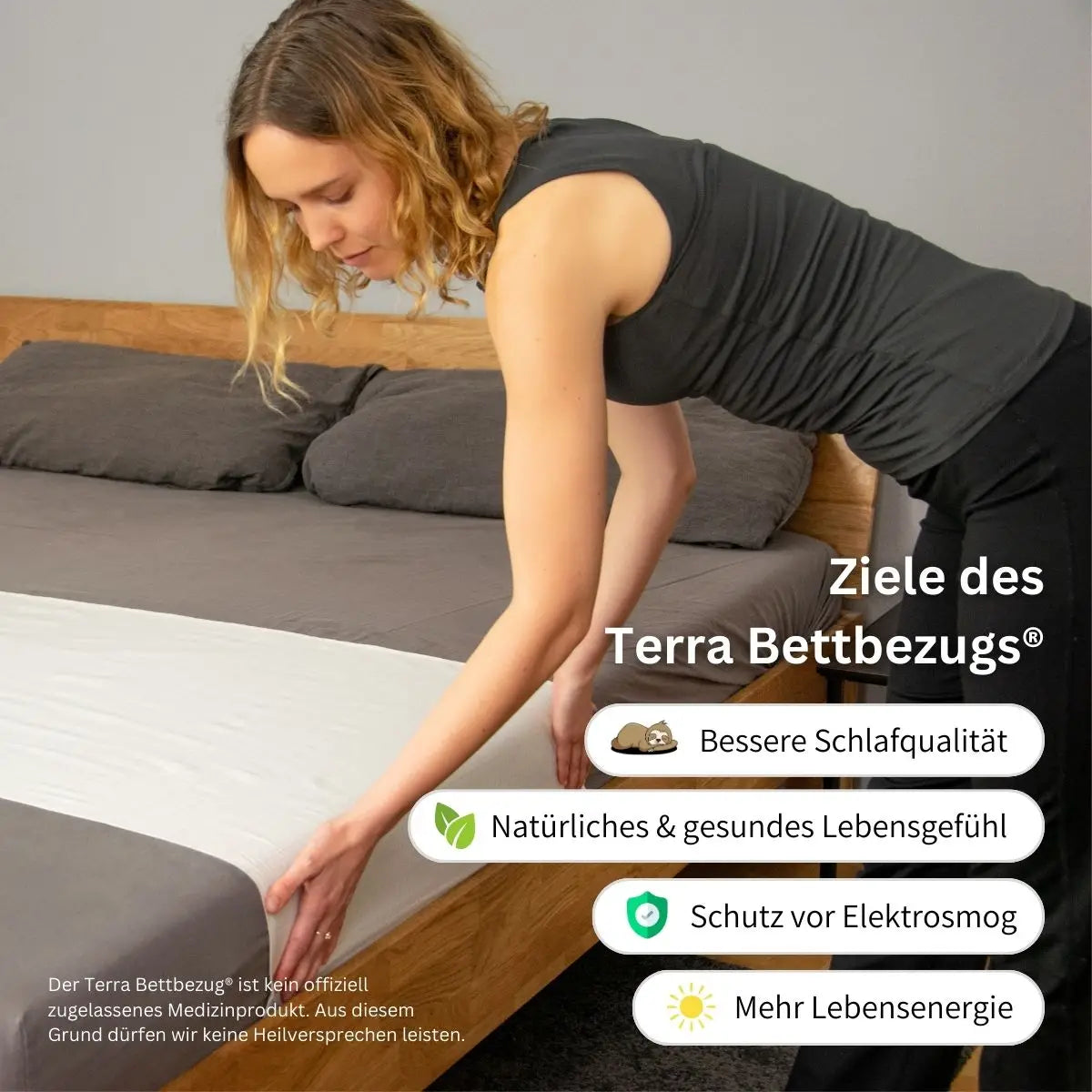 Elvari® Erdungsbezug für's Bett
